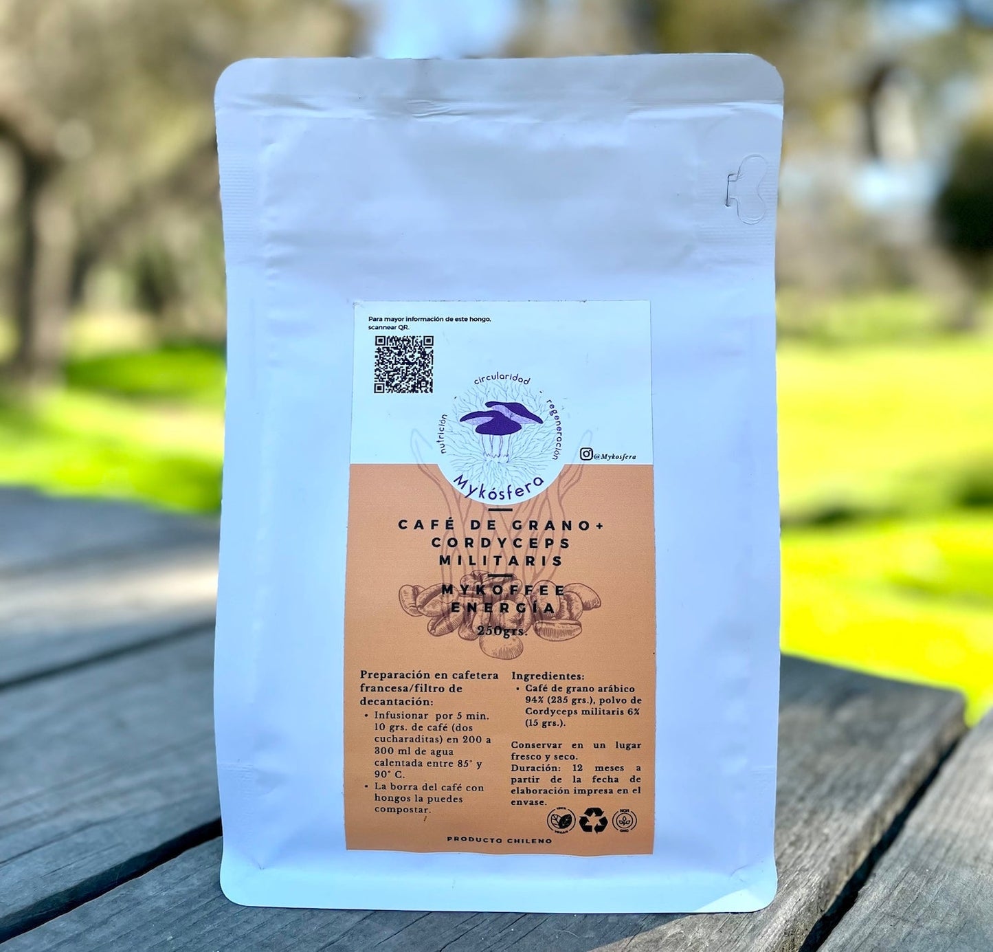 Café de Grano + Cordyceps militaris (250gr)