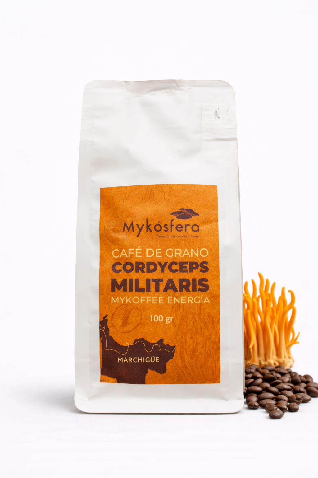 Café de Grano + Cordyceps militaris (100gr)